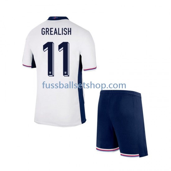 Günstige Fußball Trikotsatz England Jack Grealish Kinder Heimtrikot Euro 2024 Kurzarm