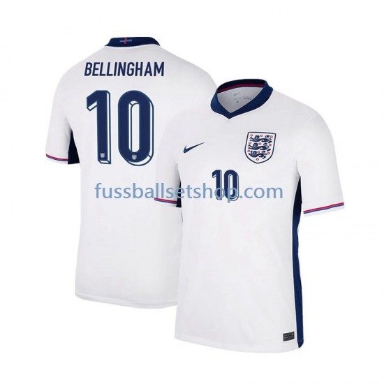Günstige Fußball Trikotsatz England Jude Bellingham 10 Herren Heimtrikot Euro 2024 Kurzarm