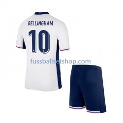 Günstige Fußball Trikotsatz England Jude Bellingham 10 Kinder Heimtrikot Euro 2024 Kurzarm