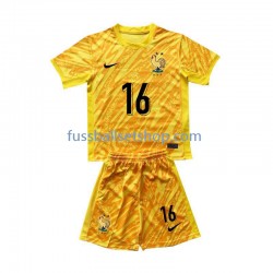 Günstige Fußball Trikotsatz Frankreich Mike Maignan 16 Torwart Kinder Heimtrikot Euro 2024 Kurzarm