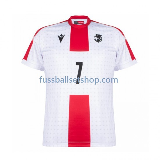 Günstige Fußball Trikotsatz Georgia Kvaratskhelia 7 Herren Heimtrikot Euro 2024 Kurzarm