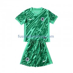Günstige Fußball Trikotsatz Niederlande Torwart Kinder Heimtrikot Euro 2024 Kurzarm