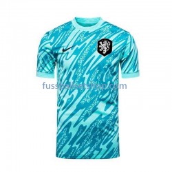 Günstige Fußball Trikotsatz Niederlande Torwart Herren Ausweichtrikot Euro 2024 Kurzarm