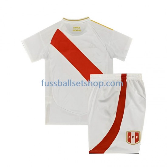Günstige Fußball Trikotsatz Peru Kinder Heimtrikot 2024 Kurzarm