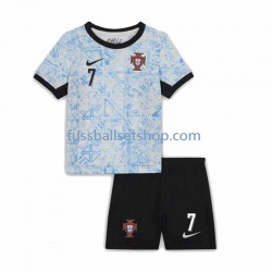 Günstige Fußball Trikotsatz Portugal Cristiano Ronaldo 7 Kinder Auswärtstrikot Euro 2024 Kurzarm