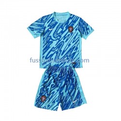 Günstige Fußball Trikotsatz Portugal Torwart Kinder Ausweichtrikot Euro 2024 Kurzarm