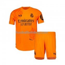 Günstige Fußball Trikotsatz Real Madrid Y3 Torwart Kinder Ausweichtrikot 2023-2024 Kurzarm