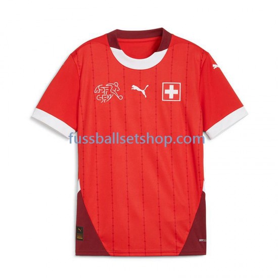 Günstige Fußball Trikotsatz Schweiz Herren Heimtrikot Euro 2024 Kurzarm