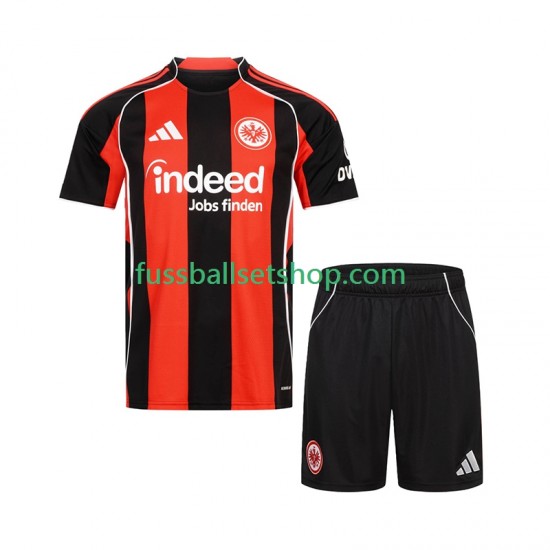 Günstige Fußball Trikotsatz Eintracht Frankfurt Kinder Heimtrikot 2025-2026 Kurzarm