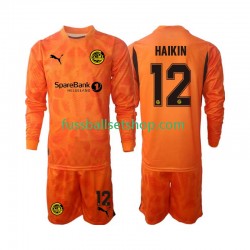 Günstige Fußball Trikotsatz FK Bodø/Glimt Nikita Haikin 12 Torwart Kinder Auswärtstrikot 2025 Langarm