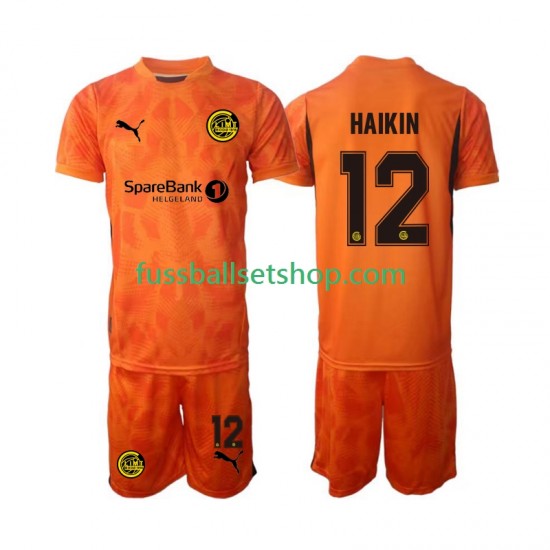 Günstige Fußball Trikotsatz FK Bodø/Glimt Nikita Haikin 12 Torwart Kinder Auswärtstrikot 2025 Kurzarm