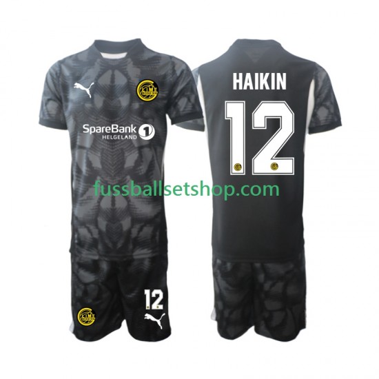 Günstige Fußball Trikotsatz FK Bodø/Glimt Nikita Haikin 12 Torwart Kinder Heimtrikot 2025 Kurzarm