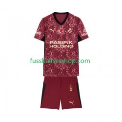 Günstige Fußball Trikotsatz Galatasaray Kinder Ausweichtrikot 2025-2026 Kurzarm