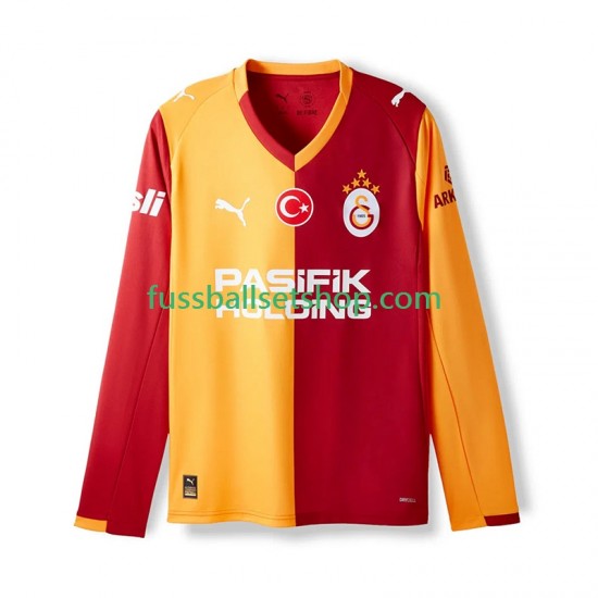 Günstige Fußball Trikotsatz Galatasaray Herren Heimtrikot 2025-2026 Langarm