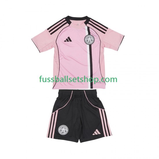 Günstige Fußball Trikotsatz Leicester City Kinder Ausweichtrikot 2025-2026 Kurzarm