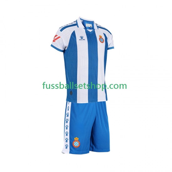 Günstige Fußball Trikotsatz Espanyol Barcelona Kinder Heimtrikot 2025-2026 Kurzarm