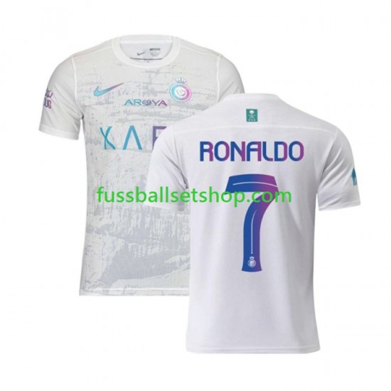 Günstige Fußball Trikotsatz Al-Nassr Ronaldo 7 Herren Ausweichtrikot 2023-2024 Kurzarm