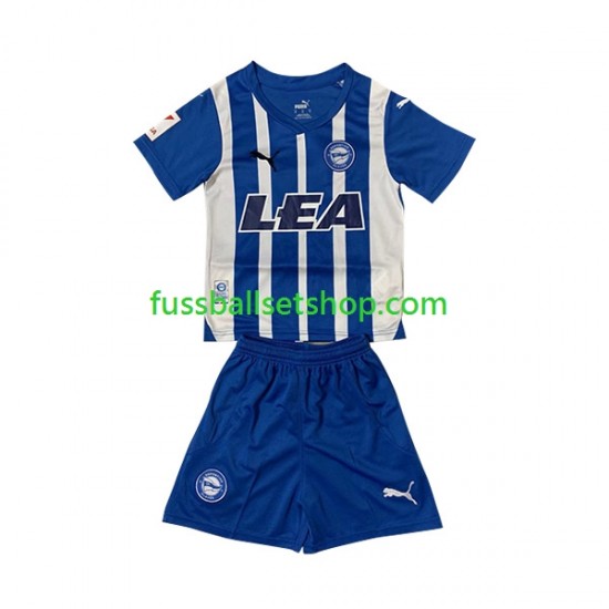 Günstige Fußball Trikotsatz Deportivo Alaves Kinder Heimtrikot 2023-2024 Kurzarm