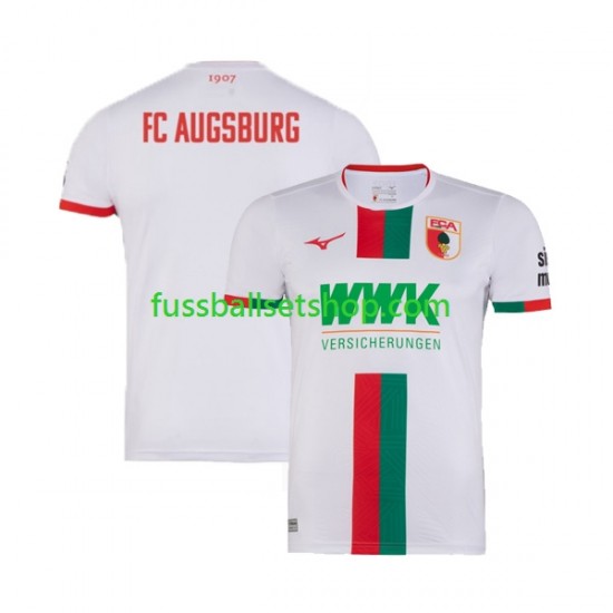 Günstige Fußball Trikotsatz FC Augsburg Herren Heimtrikot 2023-2024 Kurzarm