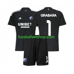 Günstige Fußball Trikotsatz FC Kopenhagen GRABARA 1 Torwart Kinder Auswärtstrikot 2023-2024 Kurzarm