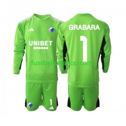 Günstige Fußball Trikotsatz FC Kopenhagen GRABARA 1 Torwart Kinder Viertestrikot 2023-2024 Langarm