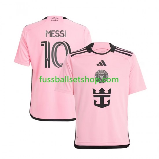 Günstige Fußball Trikotsatz Inter Miami Lionel Messi 10 Herren Heimtrikot 2024 Kurzarm
