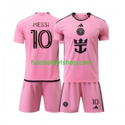 Günstige Fußball Trikotsatz Inter Miami Lionel Messi 10 Kinder Heimtrikot 2024 Kurzarm