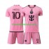Günstige Fußball Trikotsatz Inter Miami Lionel Messi 10 Kinder Heimtrikot 2024 Kurzarm