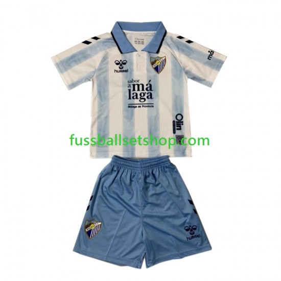 Günstige Fußball Trikotsatz Málaga CF Kinder Heimtrikot 2023-2024 Kurzarm