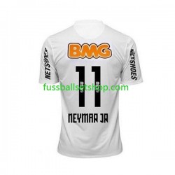 Günstige Fußball Trikotsatz Santos Neymar JR 11 -2012 Retro Herren Heimtrikot 2011 Kurzarm