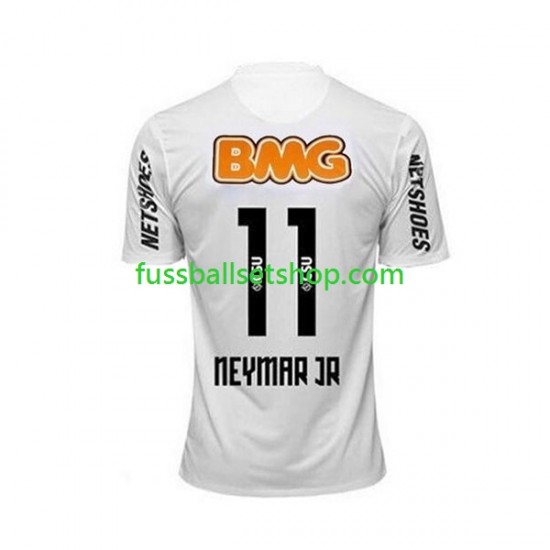Günstige Fußball Trikotsatz Santos Neymar JR 11 -2012 Retro Herren Heimtrikot 2011 Kurzarm