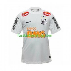 Günstige Fußball Trikotsatz Santos Neymar JR 11 -2012 Retro Herren Heimtrikot 2011 Kurzarm
