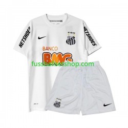 Günstige Fußball Trikotsatz Santos -2012 Retro Kinder Heimtrikot 2011 Kurzarm