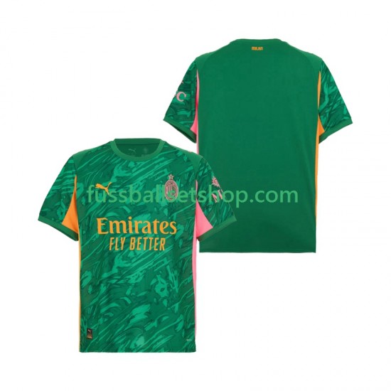 Günstige Fußball Trikotsatz AC Mailand Torwart Herren Auswärtstrikot 2025-2026 Kurzarm