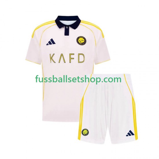 Günstige Fußball Trikotsatz Al Nassr Kinder Ausweichtrikot 2025-2026 Kurzarm