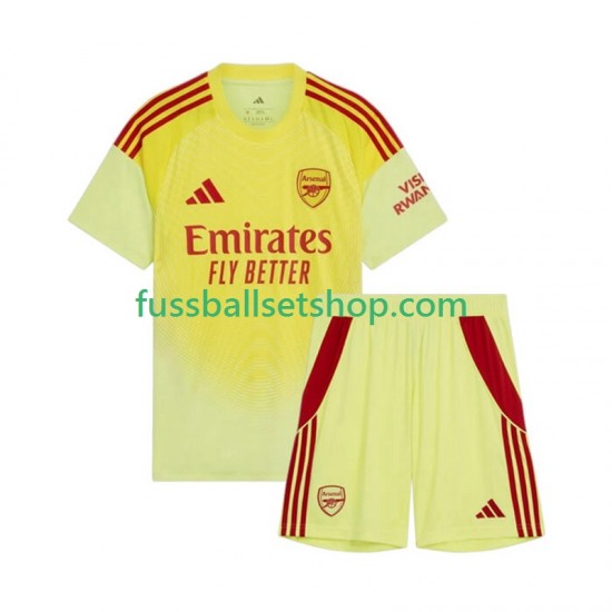Günstige Fußball Trikotsatz Arsenal Torwart Kinder Heimtrikot 2025-2026 Kurzarm