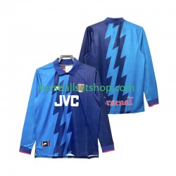 Günstige Fußball Trikotsatz Arsenal 1995 1996 Retro Herren Auswärtstrikot Langarm