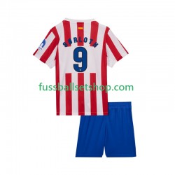 Günstige Fußball Trikotsatz Atlético Madrid Alexander Sorloth 9 Kinder Heimtrikot 2025-2026 Kurzarm