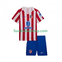Günstige Fußball Trikotsatz Atlético Madrid Kinder Heimtrikot 2025-2026 Kurzarm