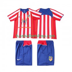 Günstige Fußball Trikotsatz Atlético Madrid 2004 2005 Retro Kinder Heimtrikot Kurzarm