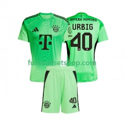 Günstige Fußball Trikotsatz FC Bayern München Jonas Urbig 40 Torwart Kinder Heimtrikot 2025-2026 Kurzarm