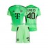 Günstige Fußball Trikotsatz FC Bayern München Jonas Urbig 40 Torwart Kinder Heimtrikot 2025-2026 Kurzarm