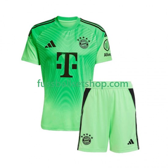 Günstige Fußball Trikotsatz FC Bayern München Torwart Kinder Heimtrikot 2025-2026 Kurzarm