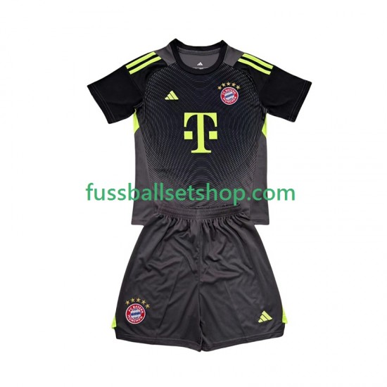 Günstige Fußball Trikotsatz FC Bayern München Torwart Kinder Ausweichtrikot 2025-2026 Kurzarm