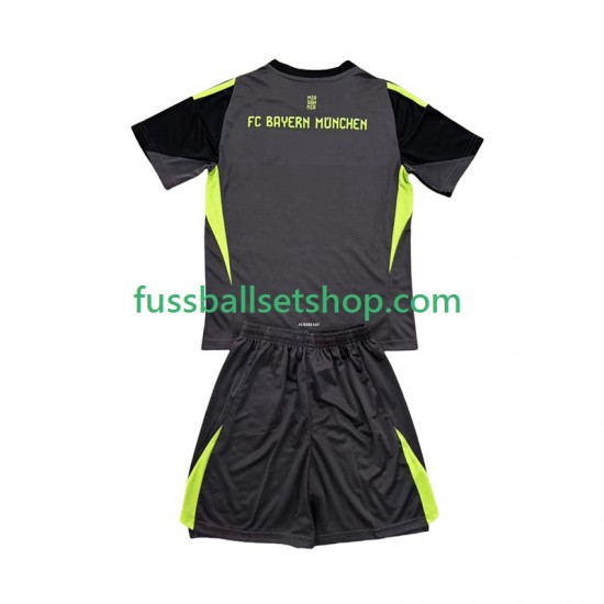 Günstige Fußball Trikotsatz FC Bayern München Torwart Kinder Ausweichtrikot 2025-2026 Kurzarm