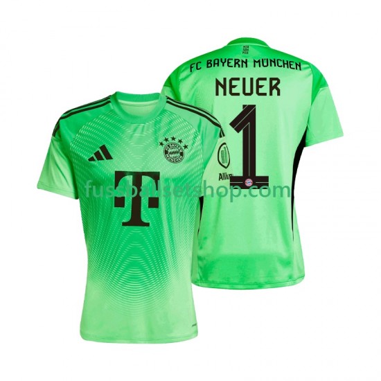 Günstige Fußball Trikotsatz FC Bayern München Manuel Neuer 1 Torwart Herren Heimtrikot 2025-2026 Kurzarm