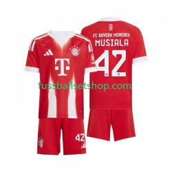 Günstige Fußball Trikotsatz FC Bayern München Jamal Musiala 42 Kinder Heimtrikot 2025-2026 Kurzarm