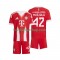 Günstige Fußball Trikotsatz FC Bayern München Jamal Musiala 42 Kinder Heimtrikot 2025-2026 Kurzarm