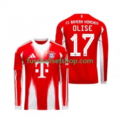 Günstige Fußball Trikotsatz FC Bayern München Michael Olise 17 Herren Heimtrikot 2025-2026 Langarm