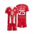 Günstige Fußball Trikotsatz FC Bayern München Thomas Muller 25 Kinder Heimtrikot 2025-2026 Kurzarm
